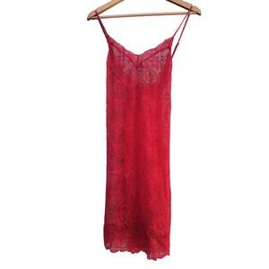 Victoria Secret red lace size xlarge night gown
